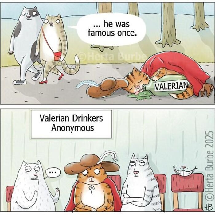 50 Heartwarming Cat Comics By This Lithuanian Artist That Beautifully Capture Human Emotions