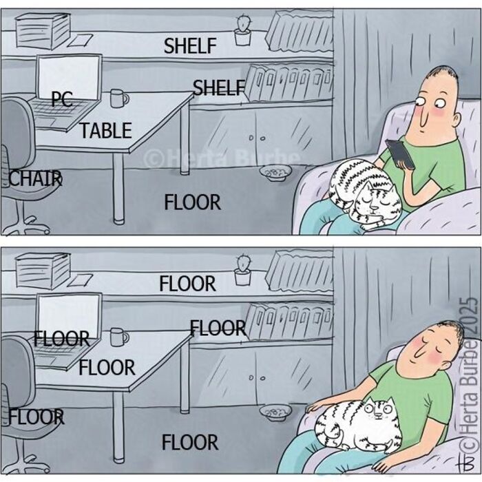 50 Heartwarming Cat Comics By This Lithuanian Artist That Beautifully Capture Human Emotions