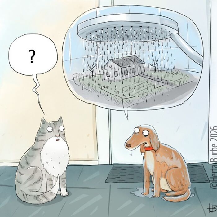 50 Heartwarming Cat Comics By This Lithuanian Artist That Beautifully Capture Human Emotions