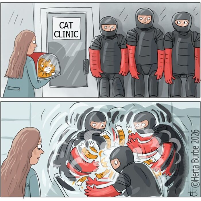 50 Heartwarming Cat Comics By This Lithuanian Artist That Beautifully Capture Human Emotions