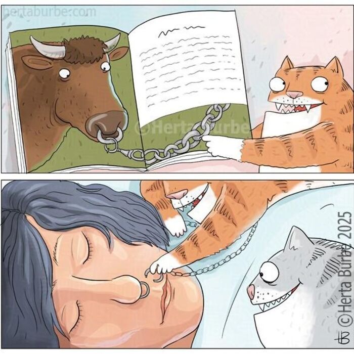 50 Heartwarming Cat Comics By This Lithuanian Artist That Beautifully Capture Human Emotions