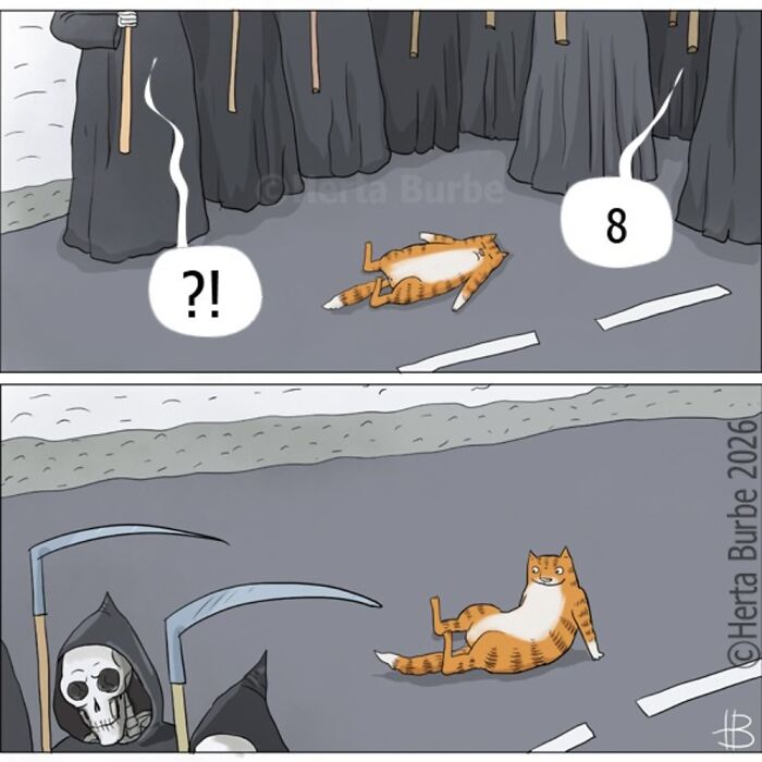 50 Heartwarming Cat Comics By This Lithuanian Artist That Beautifully Capture Human Emotions