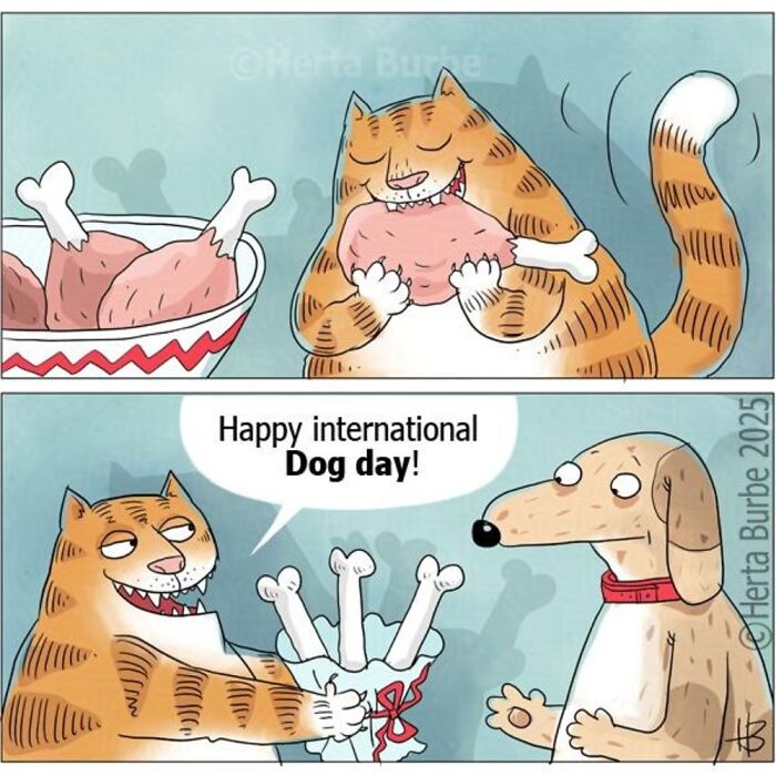 50 Heartwarming Cat Comics By This Lithuanian Artist That Beautifully Capture Human Emotions