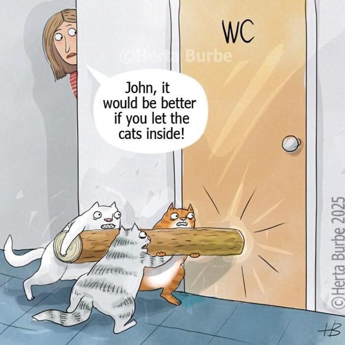 50 Heartwarming Cat Comics By This Lithuanian Artist That Beautifully Capture Human Emotions