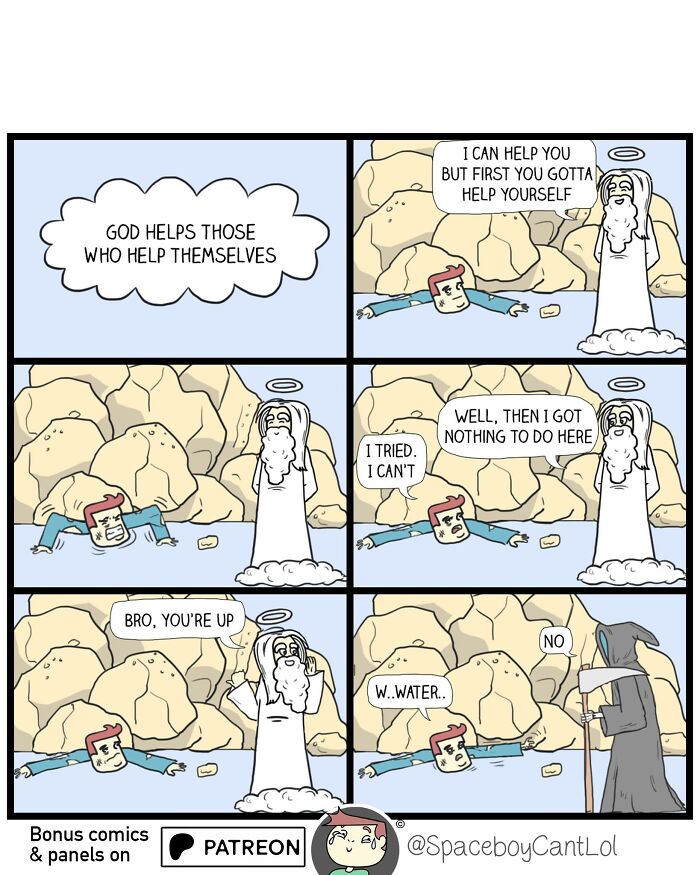 69 Hilarious Comics With Unexpected And Sometimes Dark Endings By SpaceboyCantLOL (New Pics)