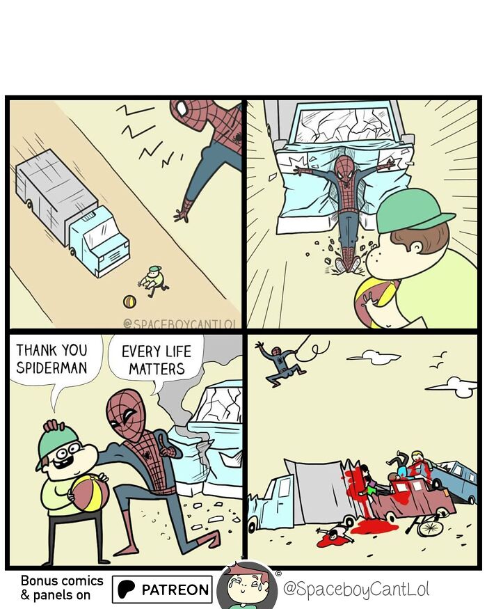 69 Hilarious Comics With Unexpected And Sometimes Dark Endings By SpaceboyCantLOL (New Pics)