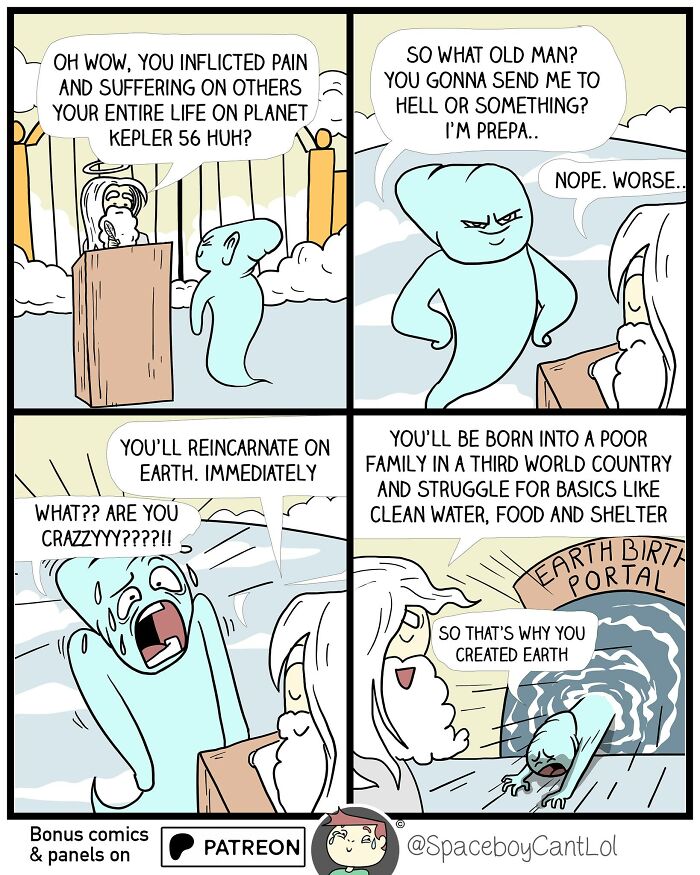 69 Hilarious Comics With Unexpected And Sometimes Dark Endings By SpaceboyCantLOL (New Pics)