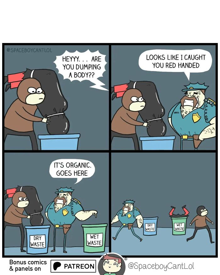 69 Hilarious Comics With Unexpected And Sometimes Dark Endings By SpaceboyCantLOL (New Pics)