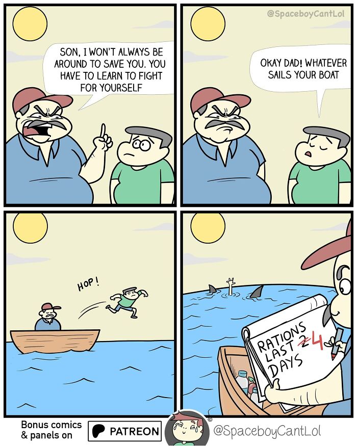 69 Hilarious Comics With Unexpected And Sometimes Dark Endings By SpaceboyCantLOL (New Pics)