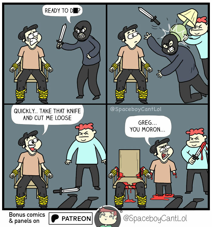 69 Hilarious Comics With Unexpected And Sometimes Dark Endings By SpaceboyCantLOL (New Pics)