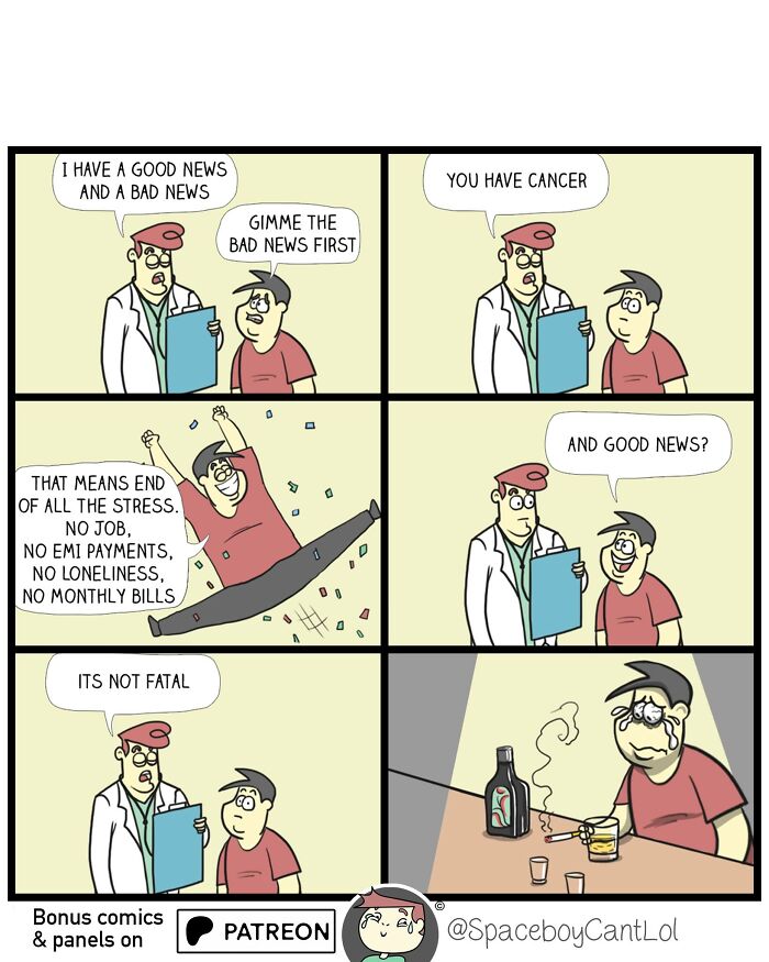 69 Hilarious Comics With Unexpected And Sometimes Dark Endings By SpaceboyCantLOL (New Pics)