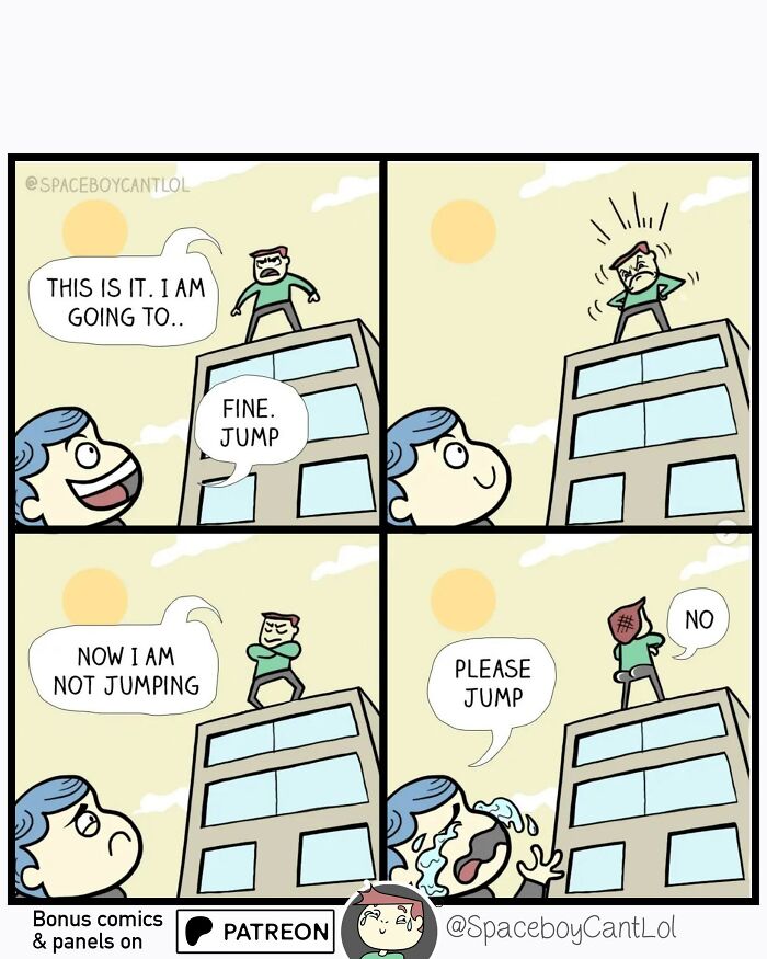 69 Hilarious Comics With Unexpected And Sometimes Dark Endings By SpaceboyCantLOL (New Pics)