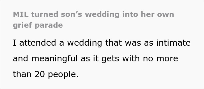 Bride Honors Late Dad During Wedding, MIL Puts On A Show To Prove That Her Grief Is Bigger Bride Honors Late Dad During Wedding, MIL Puts On A Show To Prove That Her Grief Is Bigger