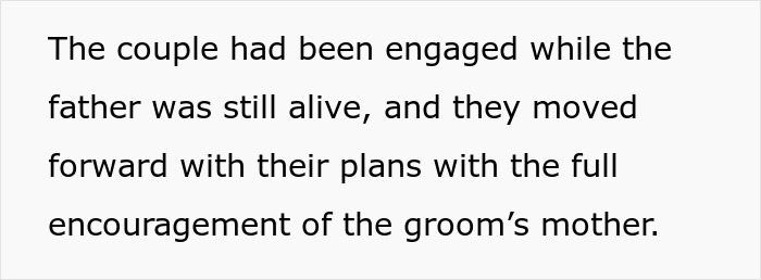Bride Honors Late Dad During Wedding, MIL Puts On A Show To Prove That Her Grief Is Bigger Bride Honors Late Dad During Wedding, MIL Puts On A Show To Prove That Her Grief Is Bigger