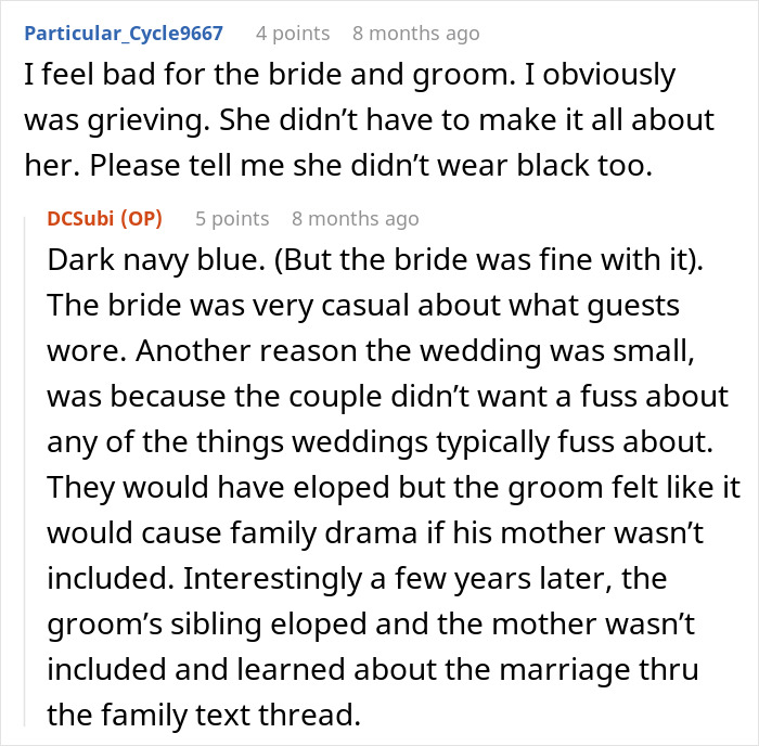 Bride Honors Late Dad During Wedding, MIL Puts On A Show To Prove That Her Grief Is Bigger Bride Honors Late Dad During Wedding, MIL Puts On A Show To Prove That Her Grief Is Bigger