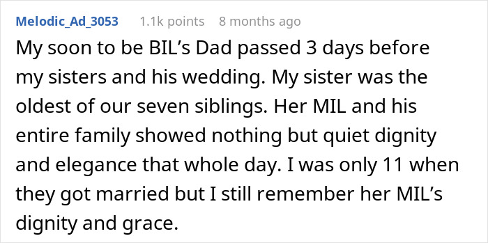 Bride Honors Late Dad During Wedding, MIL Puts On A Show To Prove That Her Grief Is Bigger Bride Honors Late Dad During Wedding, MIL Puts On A Show To Prove That Her Grief Is Bigger