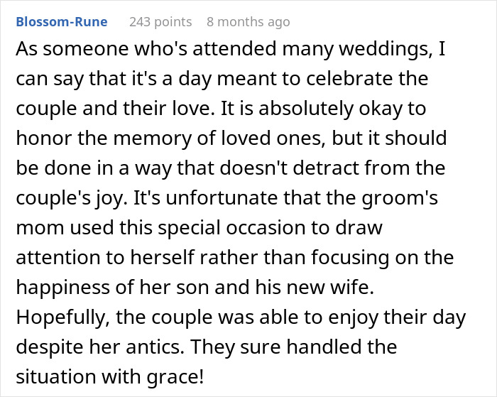 Bride Honors Late Dad During Wedding, MIL Puts On A Show To Prove That Her Grief Is Bigger Bride Honors Late Dad During Wedding, MIL Puts On A Show To Prove That Her Grief Is Bigger