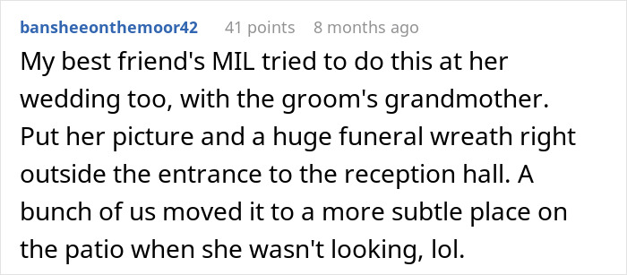 Bride Honors Late Dad During Wedding, MIL Puts On A Show To Prove That Her Grief Is Bigger Bride Honors Late Dad During Wedding, MIL Puts On A Show To Prove That Her Grief Is Bigger