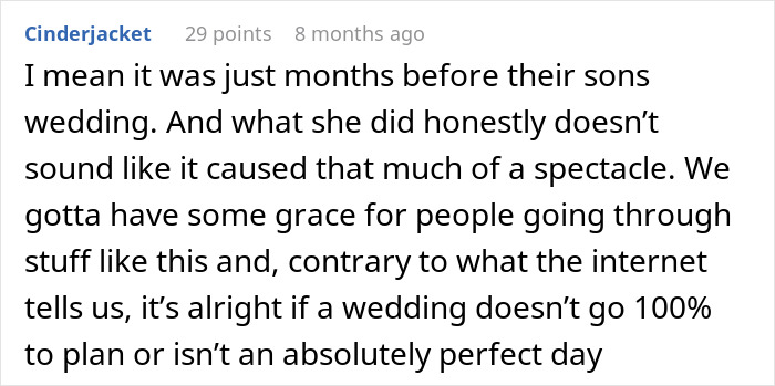 Bride Honors Late Dad During Wedding, MIL Puts On A Show To Prove That Her Grief Is Bigger Bride Honors Late Dad During Wedding, MIL Puts On A Show To Prove That Her Grief Is Bigger