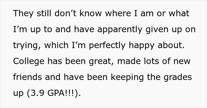 18YO Ditches Toxic Fam As They Torment Him For Years, Enjoys Life After Sparking An Uproar In Theirs 18YO Ditches Toxic Fam As They Torment Him For Years, Enjoys Life After Sparking An Uproar In Theirs