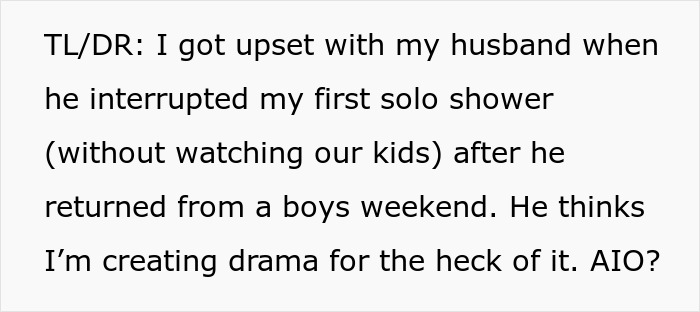 Guy Returns From Bachelor Trip, Then Leaves Wife Alone With Sick Kids During Her First Shower Guy Returns From Bachelor Trip, Then Leaves Wife Alone With Sick Kids During Her First Shower