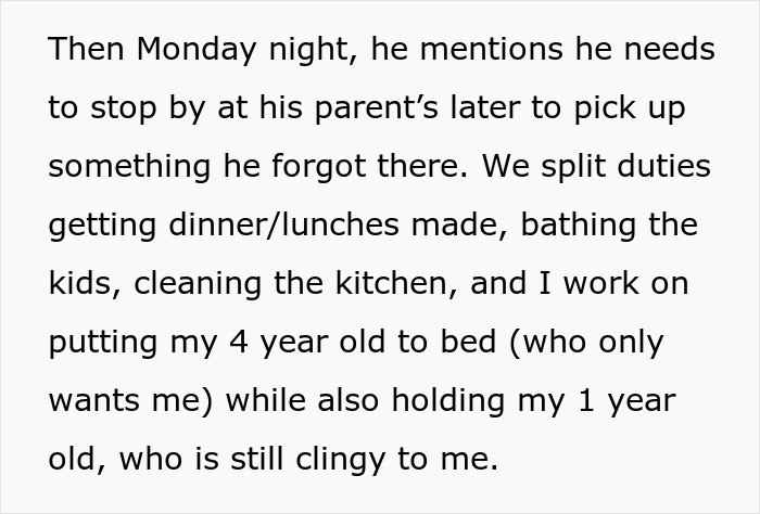 Guy Returns From Bachelor Trip, Then Leaves Wife Alone With Sick Kids During Her First Shower Guy Returns From Bachelor Trip, Then Leaves Wife Alone With Sick Kids During Her First Shower