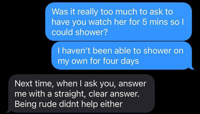 Guy Returns From Bachelor Trip, Then Leaves Wife Alone With Sick Kids During Her First Shower Guy Returns From Bachelor Trip, Then Leaves Wife Alone With Sick Kids During Her First Shower
