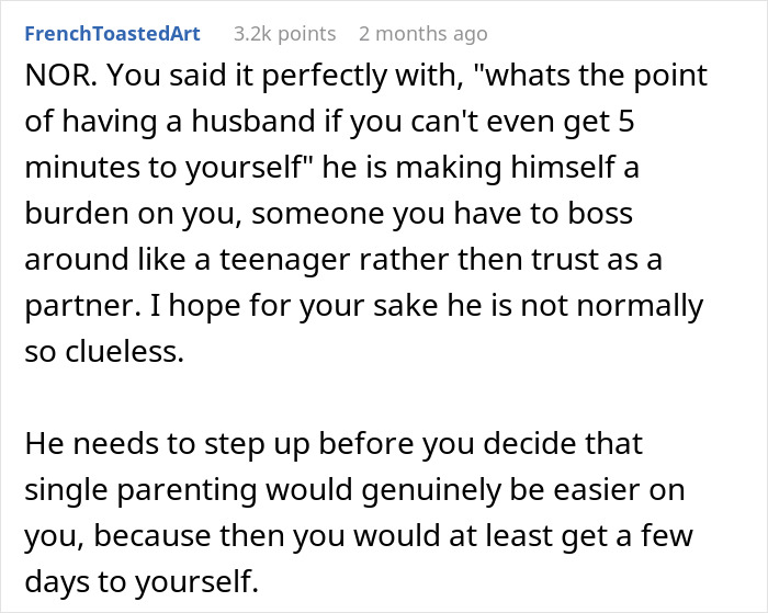 Guy Returns From Bachelor Trip, Then Leaves Wife Alone With Sick Kids During Her First Shower Guy Returns From Bachelor Trip, Then Leaves Wife Alone With Sick Kids During Her First Shower