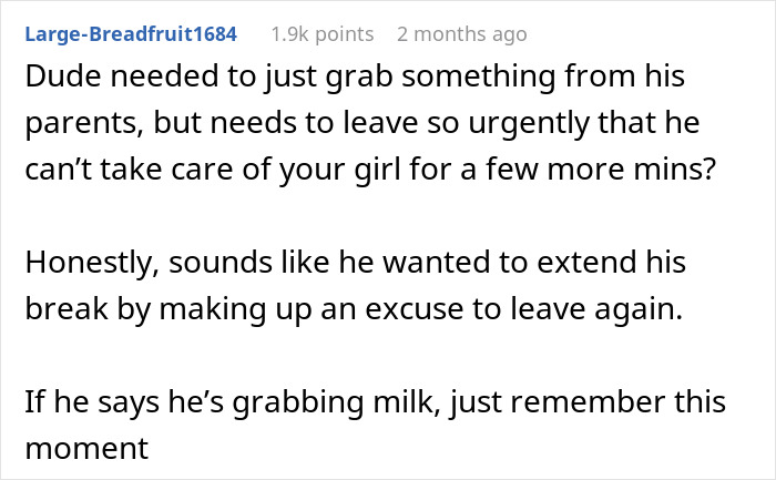Guy Returns From Bachelor Trip, Then Leaves Wife Alone With Sick Kids During Her First Shower Guy Returns From Bachelor Trip, Then Leaves Wife Alone With Sick Kids During Her First Shower