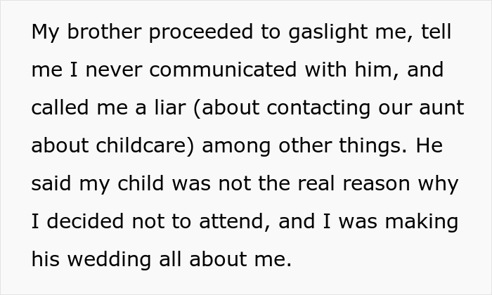 “I Became The Villain”: Woman Refuses To Attend Brother’s Wedding After Huge Miscommunication “I Became The Villain”: Woman Refuses To Attend Brother’s Wedding After Huge Miscommunication