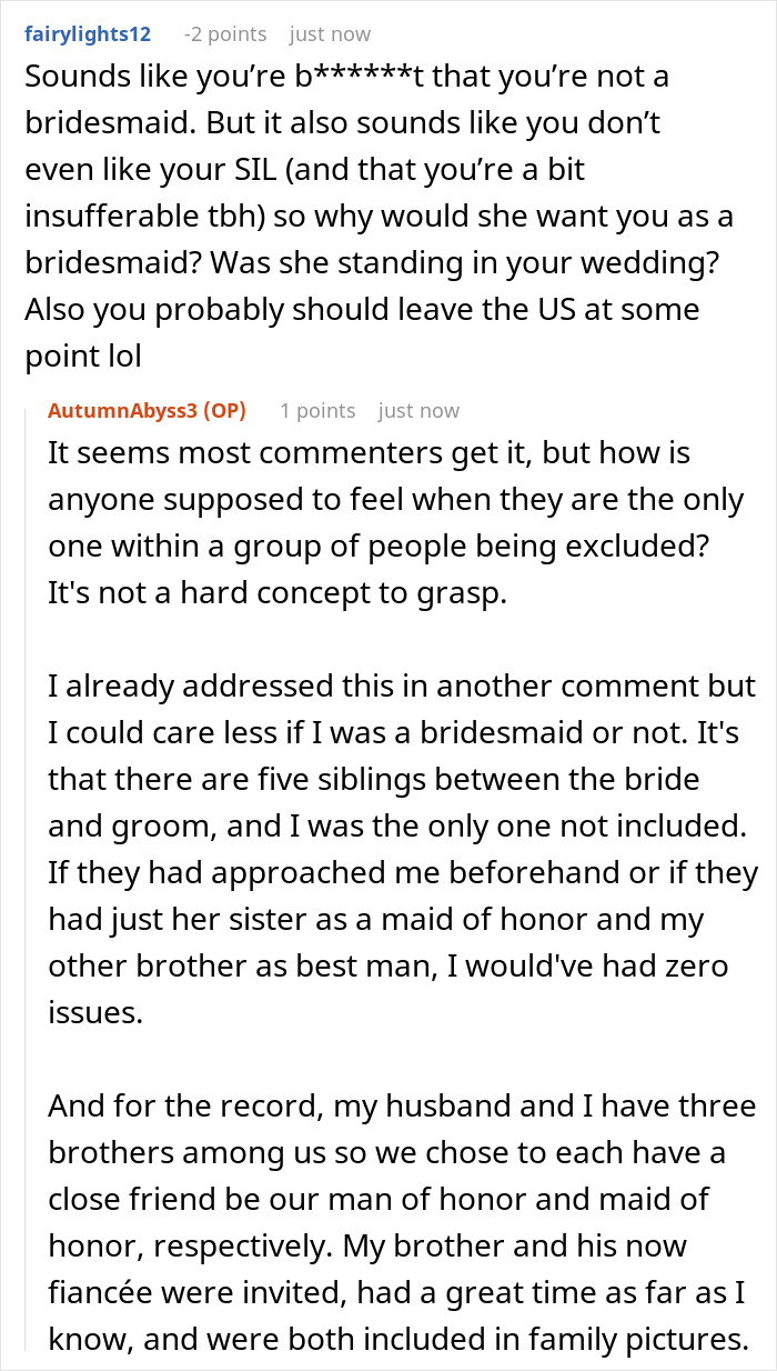 “I Became The Villain”: Woman Refuses To Attend Brother’s Wedding After Huge Miscommunication “I Became The Villain”: Woman Refuses To Attend Brother’s Wedding After Huge Miscommunication