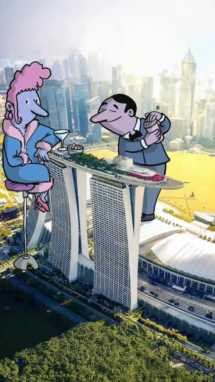 Illustrator Continues To ‘Invade’ Strangers’ Instagram Photos With Funny Cartoons (27 New Pics) Illustrator Continues To ‘Invade’ Strangers’ Instagram Photos With Funny Cartoons (27 New Pics)