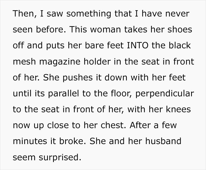 Passenger&rsquo;s Bare-Foot Behavior Leaves Pregnant Woman Shocked: &ldquo;I Saw Something That I Have Never Seen Before&rdquo;