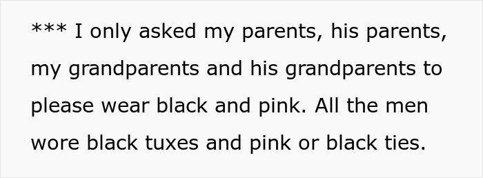 Bride Aghast To See MIL Donned In Purple At A Pink-And-Black-Themed Wedding, Vows To Alter Her Pics