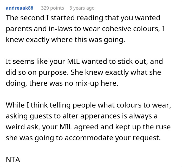 Bride Aghast To See MIL Donned In Purple At A Pink-And-Black-Themed Wedding, Vows To Alter Her Pics