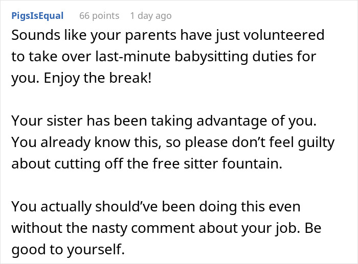 Woman Spends Years As Her Sister’s Free Babysitter Until One Cruel Comment At Dinner Ends It All Woman Spends Years As Her Sister’s Free Babysitter Until One Cruel Comment At Dinner Ends It All