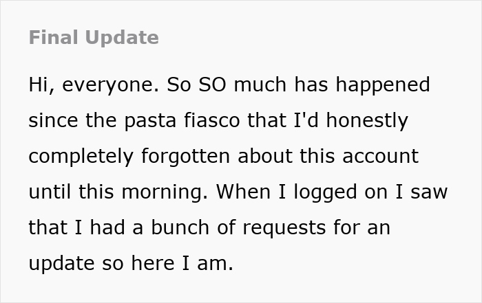 Babied SIL Purposely Ruins Woman’s Pasta, It Starts A Family Feud That Exposes A Shocking Affair Babied SIL Purposely Ruins Woman’s Pasta, It Starts A Family Feud That Exposes A Shocking Affair