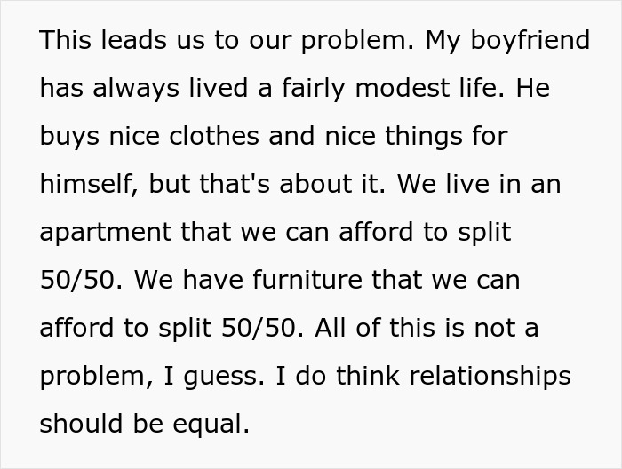 Wealthy BF Insists On 50/50 Split Despite GF Struggling, Writes Her A Check The Day She Leaves Wealthy BF Insists On 50/50 Split Despite GF Struggling, Writes Her A Check The Day She Leaves