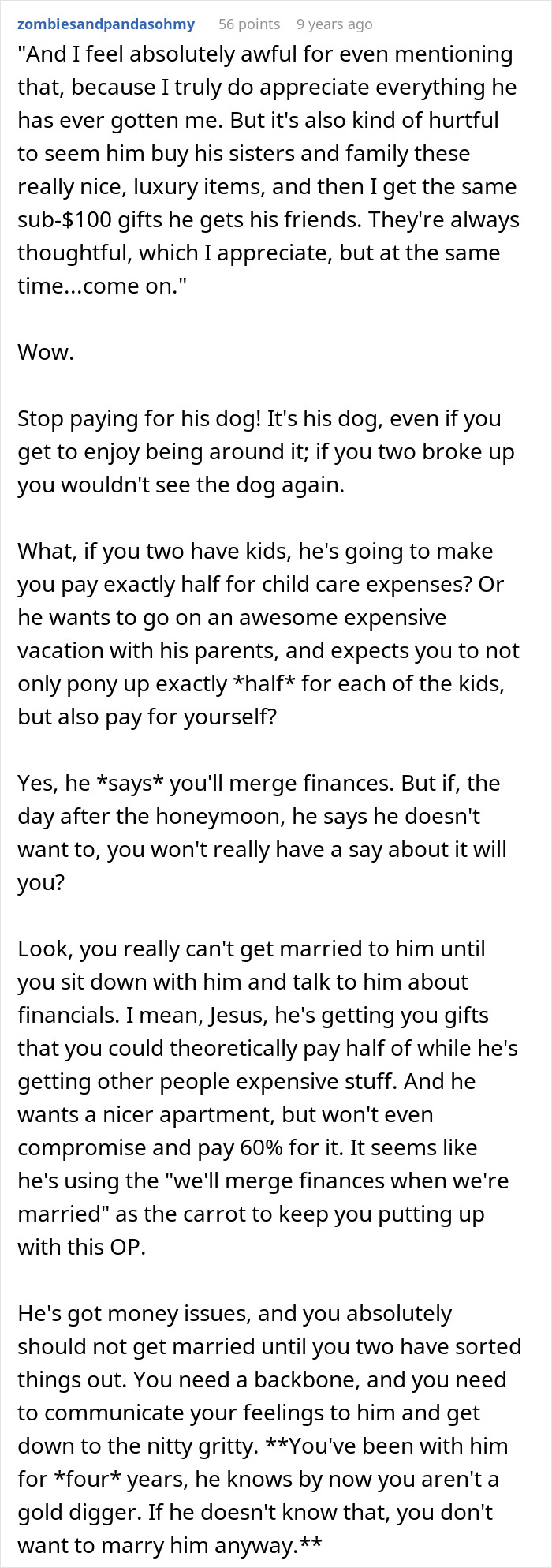 Wealthy BF Insists On 50/50 Split Despite GF Struggling, Writes Her A Check The Day She Leaves Wealthy BF Insists On 50/50 Split Despite GF Struggling, Writes Her A Check The Day She Leaves