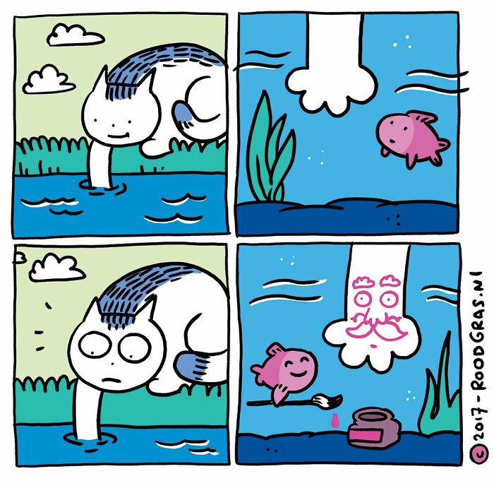 “I Think Everyone Loves Cats”: 26 Adorable Comics By Rob Van Barneveld (New Pics) “I Think Everyone Loves Cats”: 26 Adorable Comics By Rob Van Barneveld (New Pics)