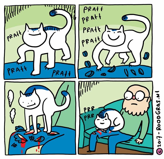 “I Think Everyone Loves Cats”: 26 Adorable Comics By Rob Van Barneveld (New Pics) “I Think Everyone Loves Cats”: 26 Adorable Comics By Rob Van Barneveld (New Pics)