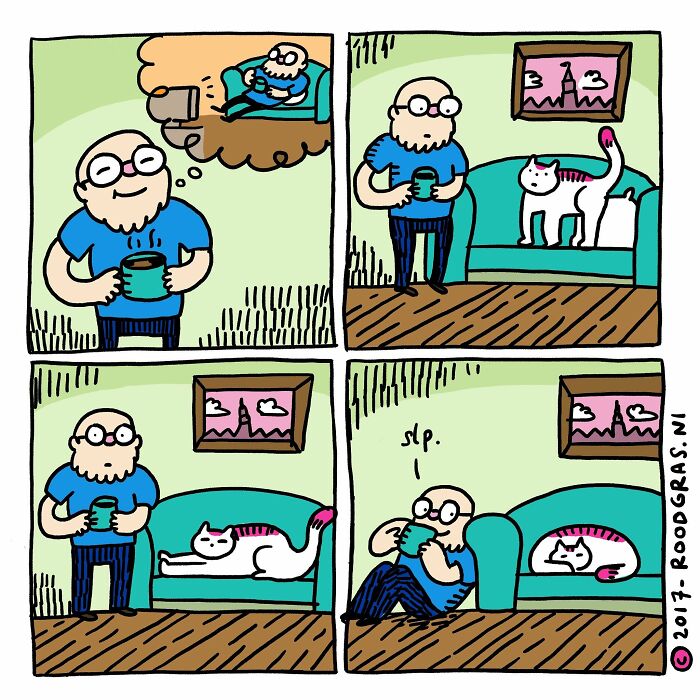 “I Think Everyone Loves Cats”: 26 Adorable Comics By Rob Van Barneveld (New Pics) “I Think Everyone Loves Cats”: 26 Adorable Comics By Rob Van Barneveld (New Pics)
