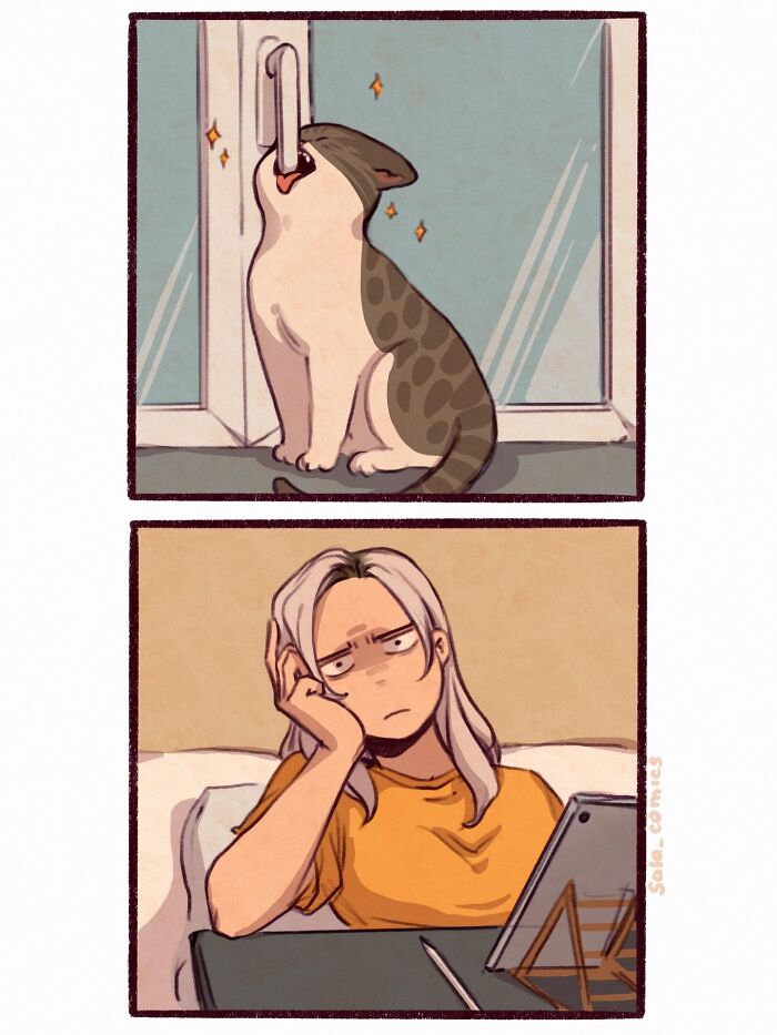 23 Anime-Inspired Comics By This Artist That Perfectly Capture The Emotional Chaos Of Modern Life