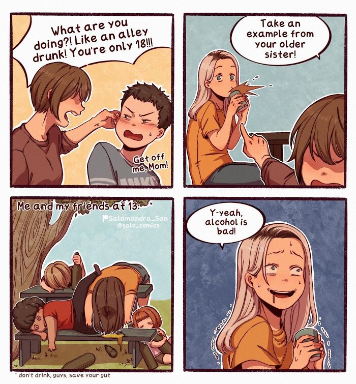 23 Anime-Inspired Comics By This Artist That Perfectly Capture The Emotional Chaos Of Modern Life