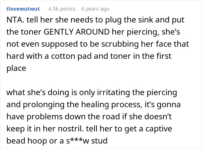 GF Makes BF Spend $90 On Nose Piercing, Loses It 6 Times And Expects Him To Take Plumbing Apart