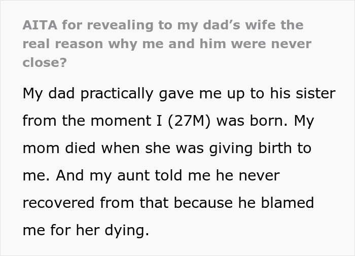 Son Unfairly Abandoned By Dad Reveals The Truth To His New Wife, Leads To Marriage Falling Apart