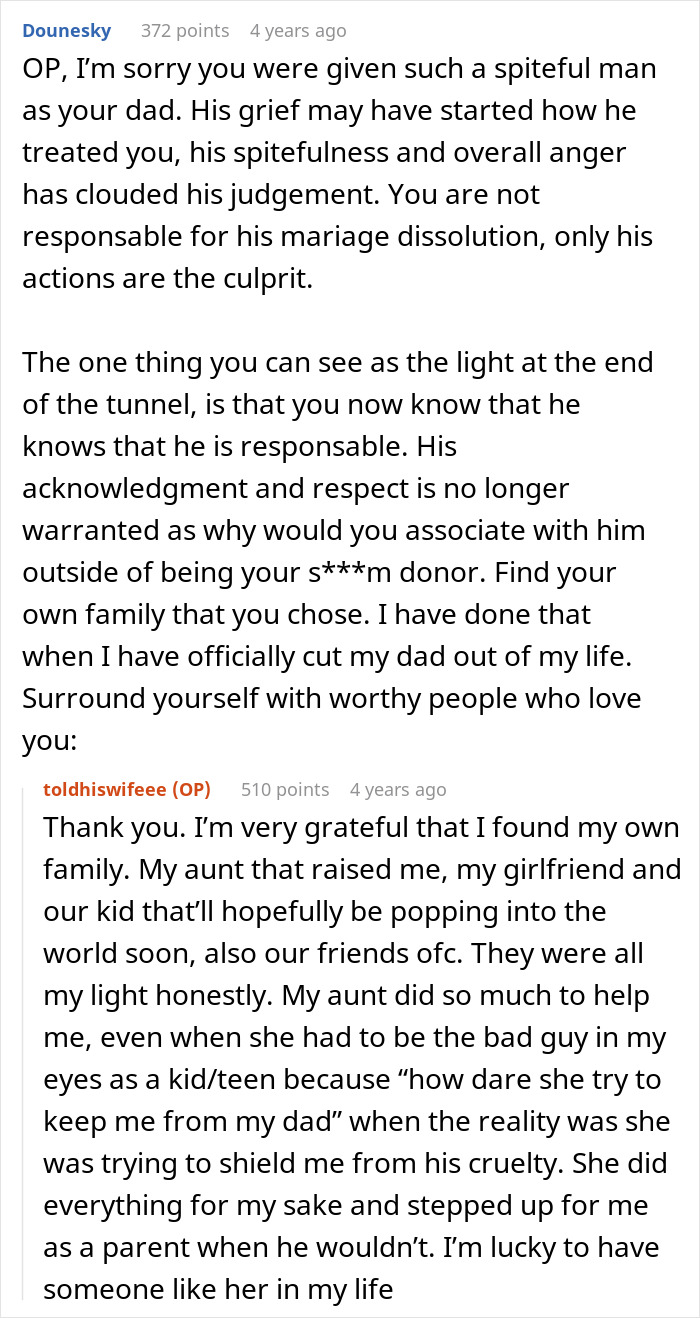 Son Unfairly Abandoned By Dad Reveals The Truth To His New Wife, Leads To Marriage Falling Apart