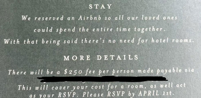 Couple’s Tacky Wedding Demands Spark Major Side-Eye Online