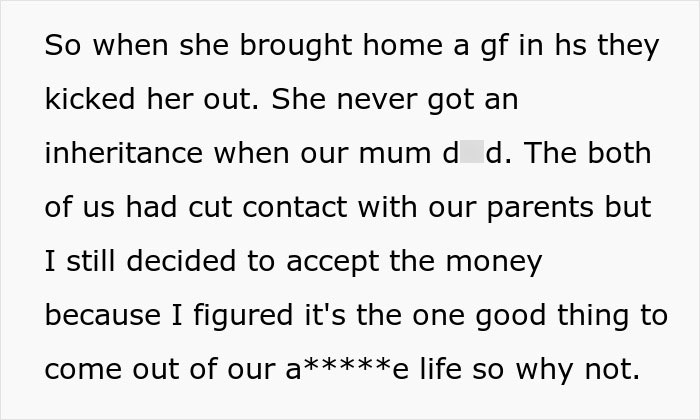 Woman Surprises Sis With Money For Her IVF Treatment, Called Selfish For Not Giving Her More