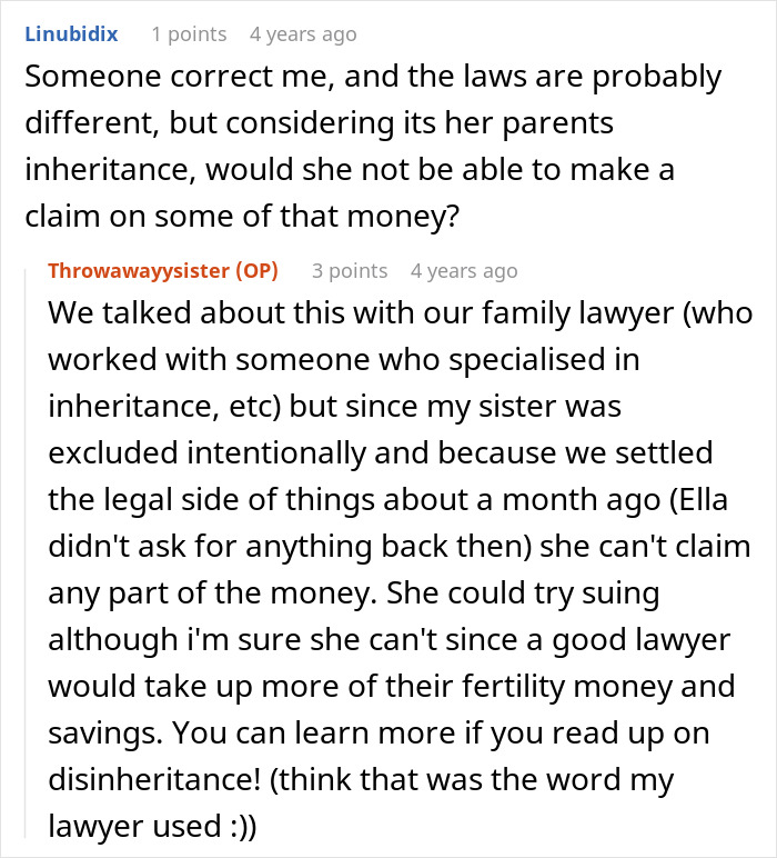 Woman Surprises Sis With Money For Her IVF Treatment, Called Selfish For Not Giving Her More